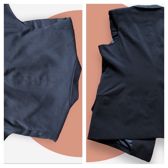 Apostrophe Single Button Vest Blazer - Picture 7 of 13